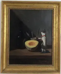 Cantaloupe by Frank Arcuri, Oil on canvas, sold Mar 2024
