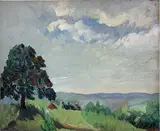 Untitled by Della J. Barber, Oil on board, sold Mar 2024
