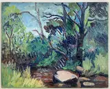 Untitled by Della J. Barber, Oil on board, sold Mar 2024