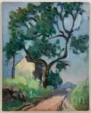 Untitled by Della J. Barber, Oil on board, sold Mar 2024