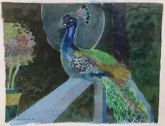 Blue by Jane Gilday, Watercolor, sold Mar 2024