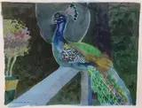 Blue by Jane Gilday, Watercolor, sold Mar 2024