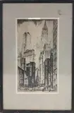 Mull St. by Earl "Bill" Earle Horter, Etching, sold Mar 2024
