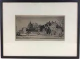 The Cathedral Dome, Old Philadelphia by Earl "Bill" Earle Horter, Etching, sold Mar 2024