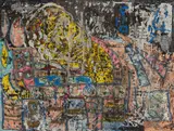 (20th Century) by Thomas Schiaffino, mixed media on paper, sold Dec 2020