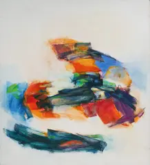 Untitled by Peggy Reventlow, oil on canvas, sold Dec 2020