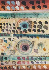 Untitled by Burt Hasen, 1969, mixed media on paper, sold Dec 2020