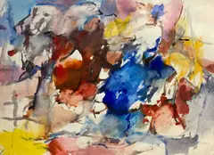 Untitled #269 by Michael Loew, 1983, watercolor on paper, sold Dec 2020