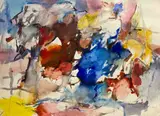 Untitled #269 by Michael Loew, 1983, watercolor on paper, sold Dec 2020