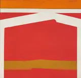 Untitled (Abstract Geometric Painting) by Larry Zox, 1963, acrylic on panel, sold Dec 2020