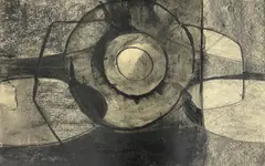 Untitled by Benoît Gilsoul, charcoal on paper, sold Dec 2020