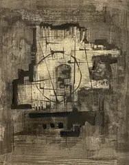 Untitled by Benoît Gilsoul, India ink and wash on paper, sold Dec 2020