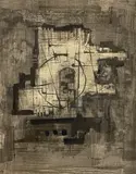 Untitled by Benoît Gilsoul, India ink and wash on paper, sold Dec 2020