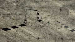 Untitled by Benoît Gilsoul, India ink and charcoal mounted to backing paper, sold Dec 2020