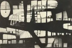 Untitled by Benoît Gilsoul, charcoal on paper, sold Dec 2020
