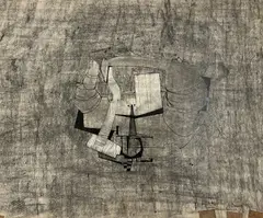 Unttiled by Benoît Gilsoul, India ink and wash on paper, sold Dec 2020