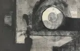 Untitled by Benoît Gilsoul, charcoal and wash on paper, sold Dec 2020