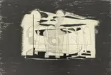 Untitled (Columns) by Benoît Gilsoul, charcoal and pencil on paper, sold Dec 2020