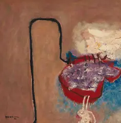 Espaço #6 by Manabu Mabe, 1991, oil on canvas, sold Dec 2020