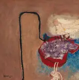 Espaço #6 by Manabu Mabe, 1991, oil on canvas, sold Dec 2020