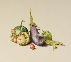 Mini Harvest by Dalia Ramanauskas, ink on paper, sold Dec 2020