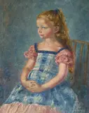 Portrait of Rosalind Croft-Murray by Clara Klinghoffer, 1967, oil on canvas, sold Dec 2020