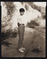 Sicily, 1990 by Andrea Modica, 1990, platinum print and gouache laid down to matboard, sold Dec 2020
