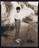 Sicily, 1990 by Andrea Modica, 1990, platinum print and gouache laid down to matboard, sold Dec 2020
