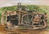 Truck, Noemfoor Island, Dutch New Guinea by Eric Anchor Thake, 1945, watercolour on paper, sold Nov 2017
