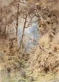 Bush Landscape by Emma Minnie Boyd, 1915, watercolour on paper, sold Nov 2017