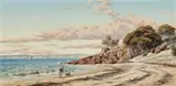 On The Beach, Cowes, Phillip Island by James Alfred Turner, 1890, oil on canvas, offered Nov 2017