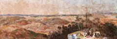 George Rowe At The Diggings Near Ararat by George Rowe, c.1858, watercolour and gouache on paper on cardboard, sold Sep 2017