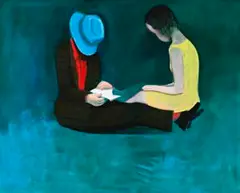 The Letter by Charles Blackman, c.1968, oil on canvas, sold Sep 2017