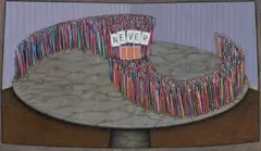 Never, 1989 – 90 by John Brack, oil on canvas, sold Sep 2017