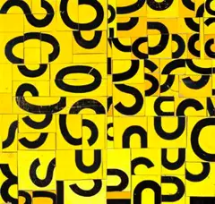 Byzantium by Rosalie Gascoigne, 1997, retro-reflective road sign on board, sold Sep 2017