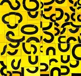 Byzantium by Rosalie Gascoigne, 1997, retro-reflective road sign on board, sold Sep 2017
