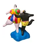 Les Baigneurs, 1980 – 81 by Niki de Saint Phalle, painted polyester resin, sold Sep 2017