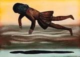 The Dream by Charles Blackman, c.1966, oil on paper on composition board, sold Sep 2017