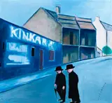 Ultimo, An Early Morning Walk by Robert Dickerson, oil on canvas, sold Sep 2017