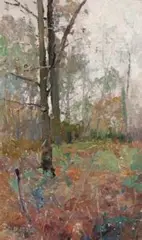 Autumn by David Davies, c.1904, oil on canvas, sold Sep 2017