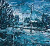 Nocturne by Nicholas Harding, 2000, oil on canvas on board, sold Sep 2017