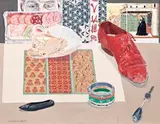 Untitled (Still Life Interior) by Cressida Campbell, oil on canvas, sold Sep 2017