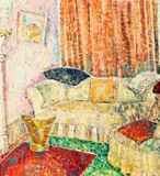 Sofa In The Corner by Grace Cossington Smith, 1962, oil on composition board, sold Aug 2017