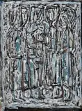 Christmas by Ian Fairweather, 1961, synthetic polymer paint and gouache on composition board, sold Aug 2017