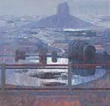 Summer by Lawrence Daws, 1993, oil on canvas on board, sold Aug 2017