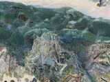Morning Springbrook And West by William Robinson, 1995, oil on canvas, sold Aug 2017