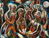 Artists’ Ball, No. 1 by Tony Tuckson, c.1949, oil on canvas, sold Aug 2017