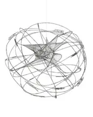 Model For Canberra Revolve by Margel Hinder, 1961, steel wire, sold Aug 2017