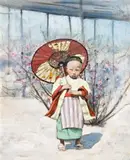 One Of Our New Allies, Japan by Mortimer Menpes, c.1901 – 02, gouache and pencil on board, sold Aug 2017