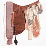 Saddle by Tim Storrier, 1982, mixed media and watercolour on board, offered May 2017